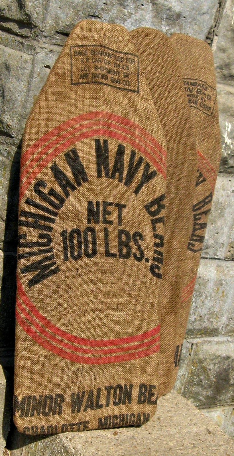 The Old Block House Burlap Ironing Board Memo Board