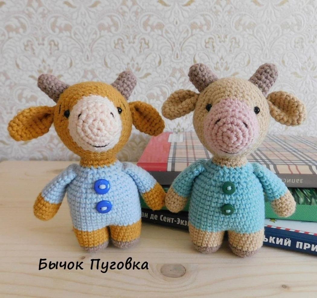 Бычки амигуруми игрушки крючком Бычки амигуруми игрушки крючком