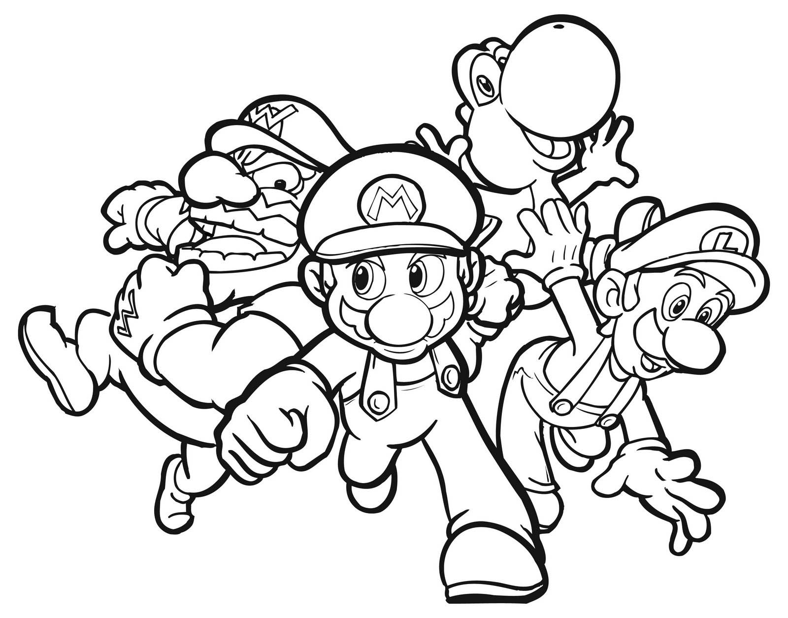 9 Free Mario Bros Coloring Pages for Kids.