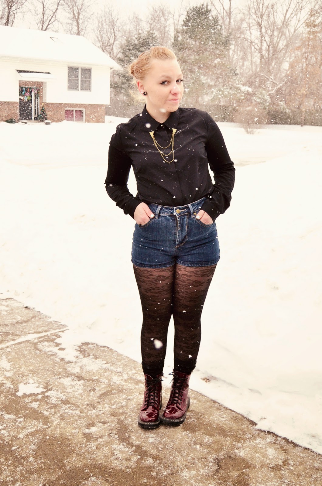 You're In Brookelynn What I Wore Shorts in the Snow