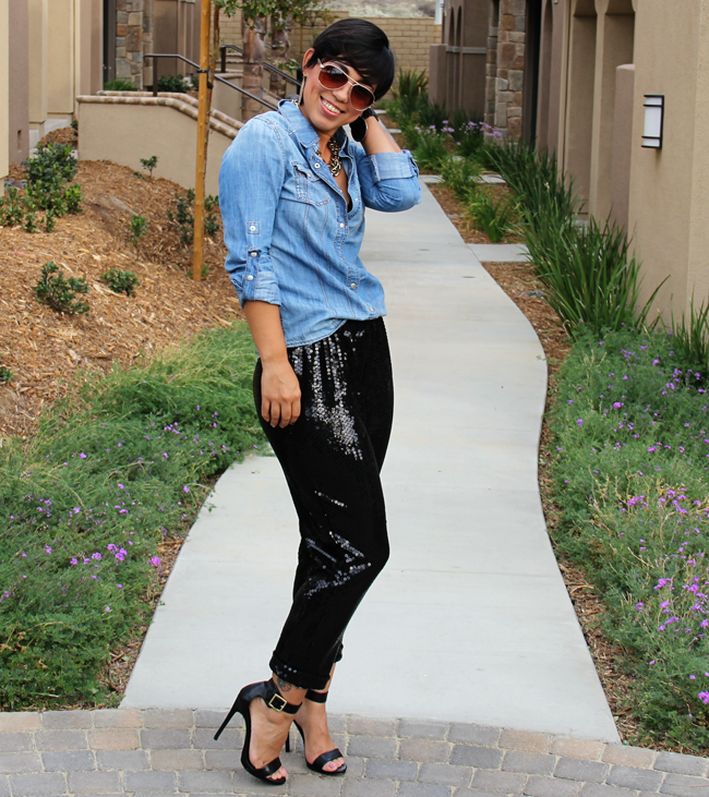 OOTD DIY Sequin Pants! Look At Me I'm Sparkling Fashion, Lifestyle