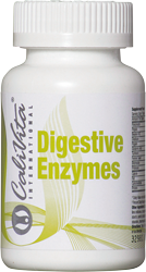 Prikaz kutije Digestive Enzymes - proizvoda za pomoć kod probavnih teškoća.