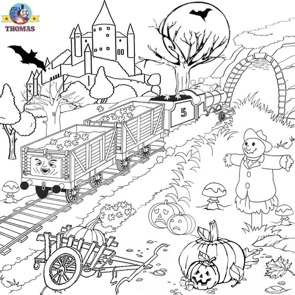 Train Thomas the tank engine Friends free online games and toys for kids: Free  Halloween Coloring Pages Printable Pictures To Color For Kids