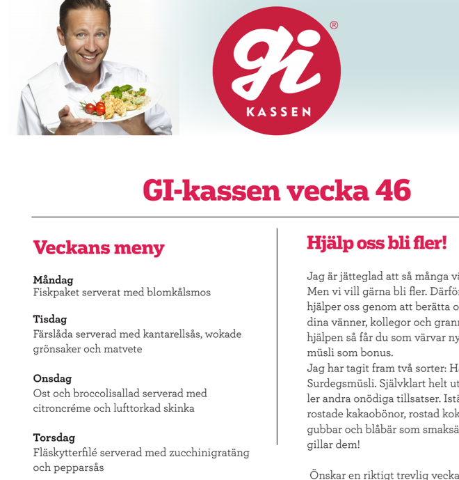 Ola Lauritzson Gi Kassen Nyttiga Lyxiga Och Goda Recept Hem Till Dorren