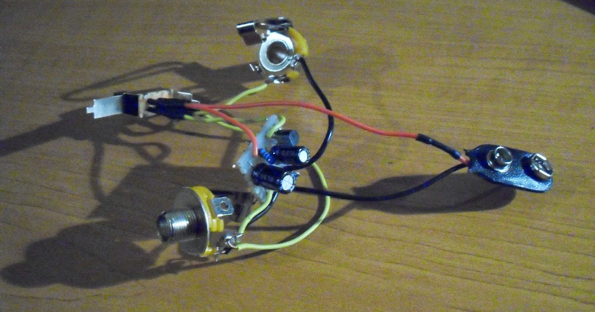 DIY electric guitar projects Piezo pickup preamplifier