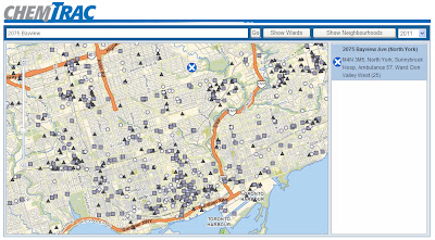 ChemTRAC map