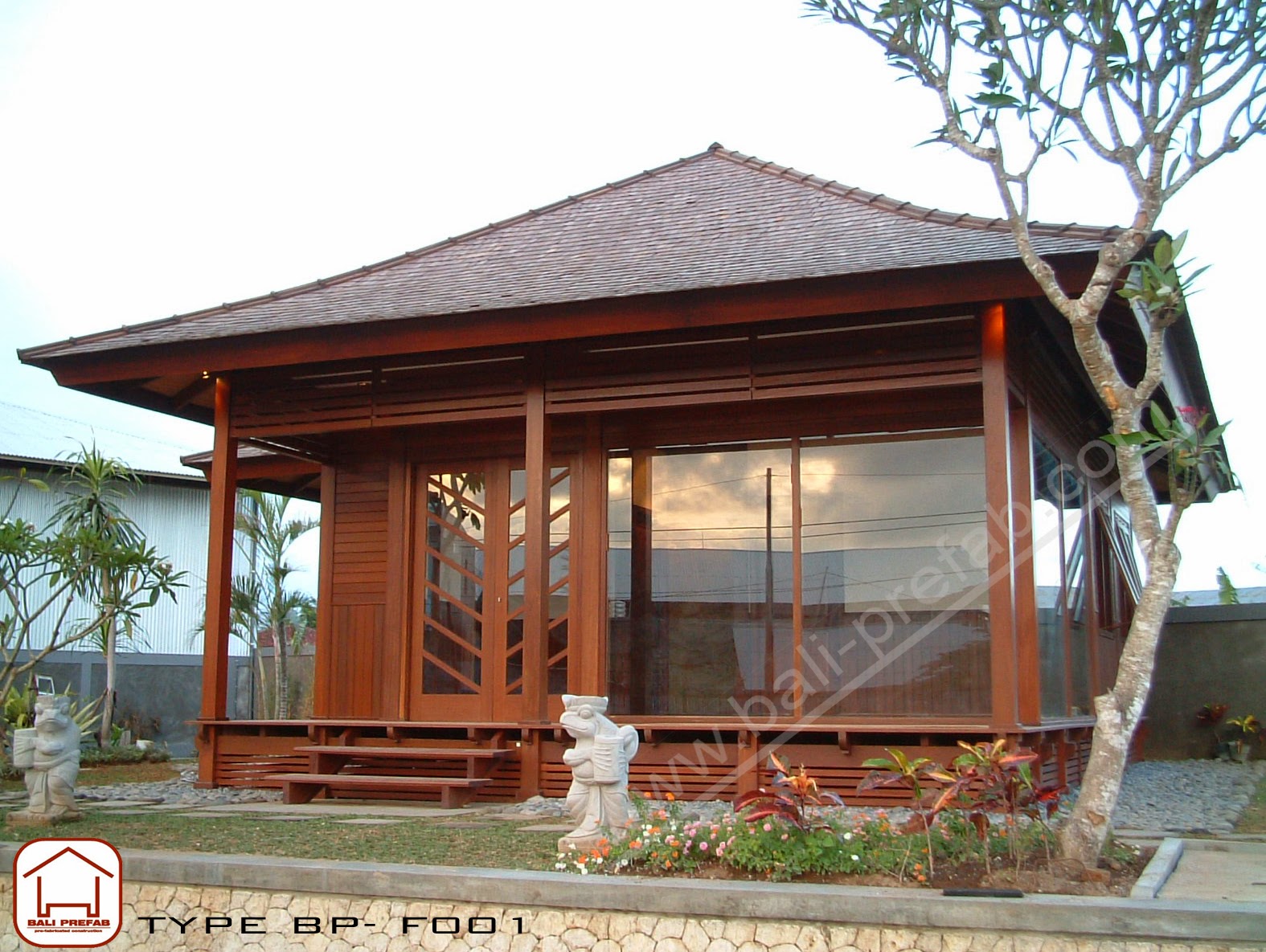 Wooden House Bali Prefab Tropical House