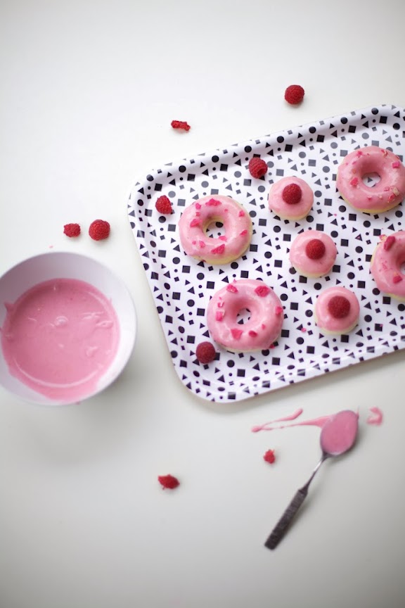 Coco Cake Land Cakes Cupcakes Vancouver BC Raspberry Glazed Donuts + Candied Rose Petals