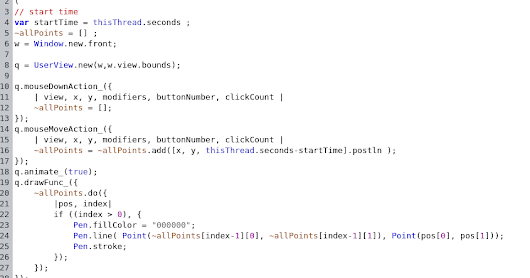 Automating squiggles in supercollider part II