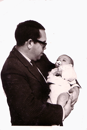 Papá con Isabel María