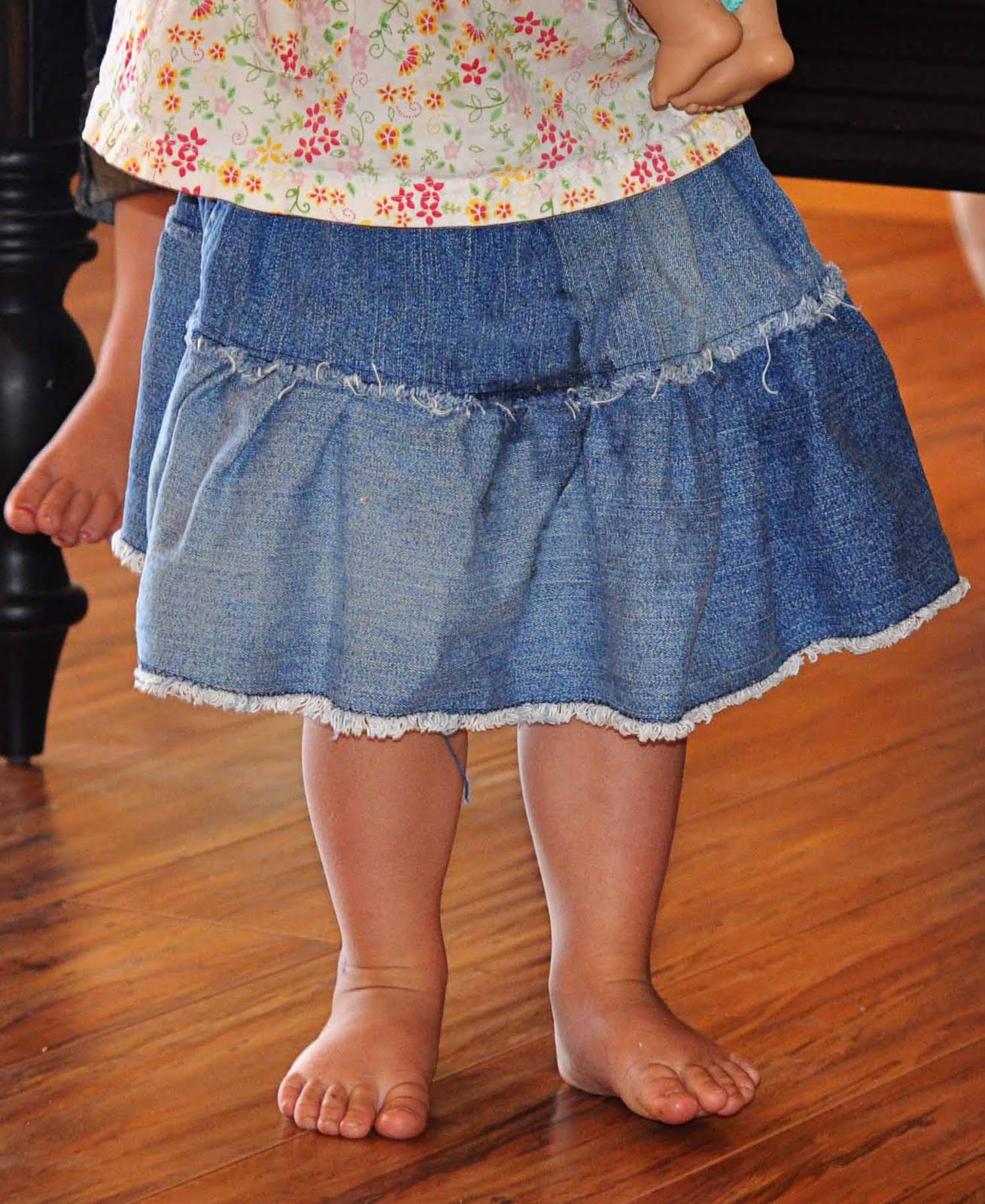Val's Creations Jean Skirt {repurposed}