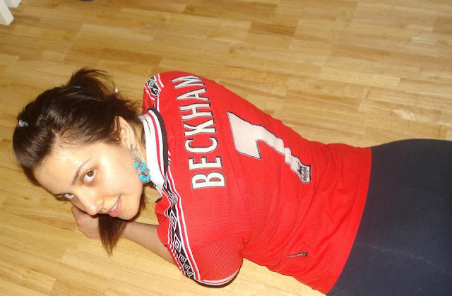 Ioana with David Beckham