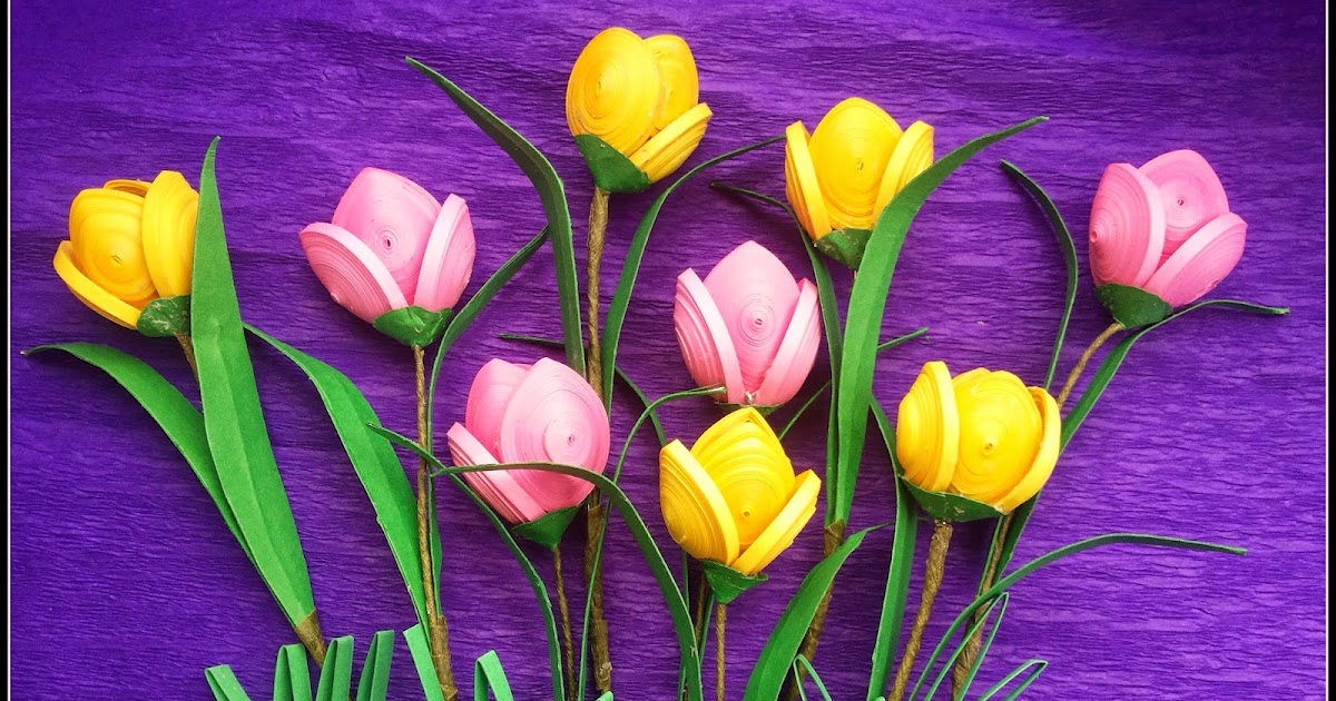 My Quilling Zone Paper quilled tulips