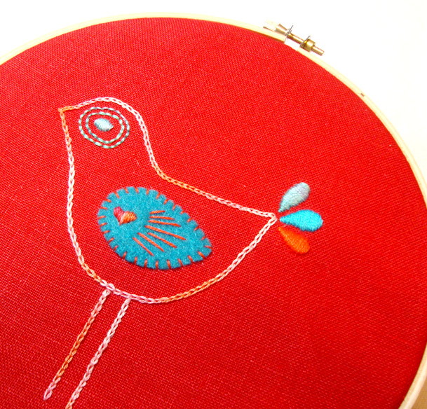 Denise Loves Art Make A fun and Easy Hand Embroidery Wall Hanging