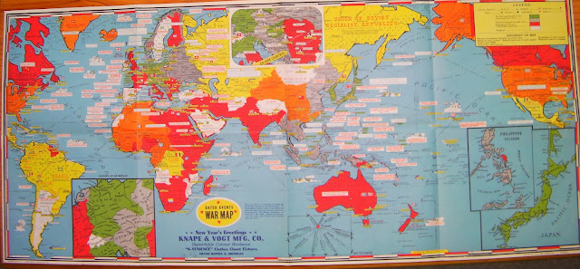 events since munich agreement coloured world map of second world war campaigns and battles