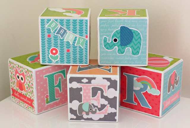 Baby Decor - Kaisercraft Little One - Baby Blocks Alicia McNamara - Kaisercraft DT