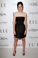 Emma Watson hot in a black dress