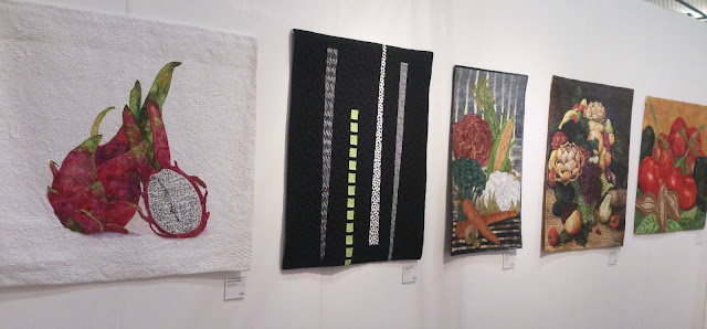 SAQA Food for Thought Knitting and Stitching 2015