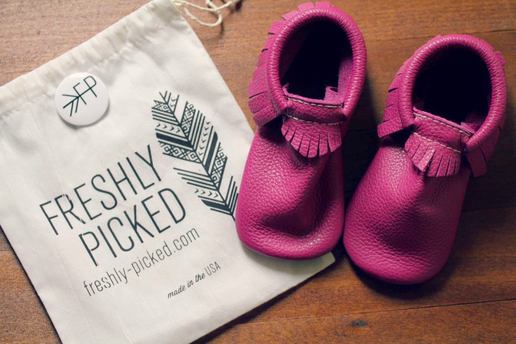 ORDINARY MOMMY DESIGN Freshly Picked Moccasins.