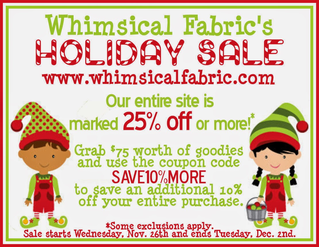 Whimsical Fabric Huge Sale, 100 in Coupons Giveaway, New Knit Fabric