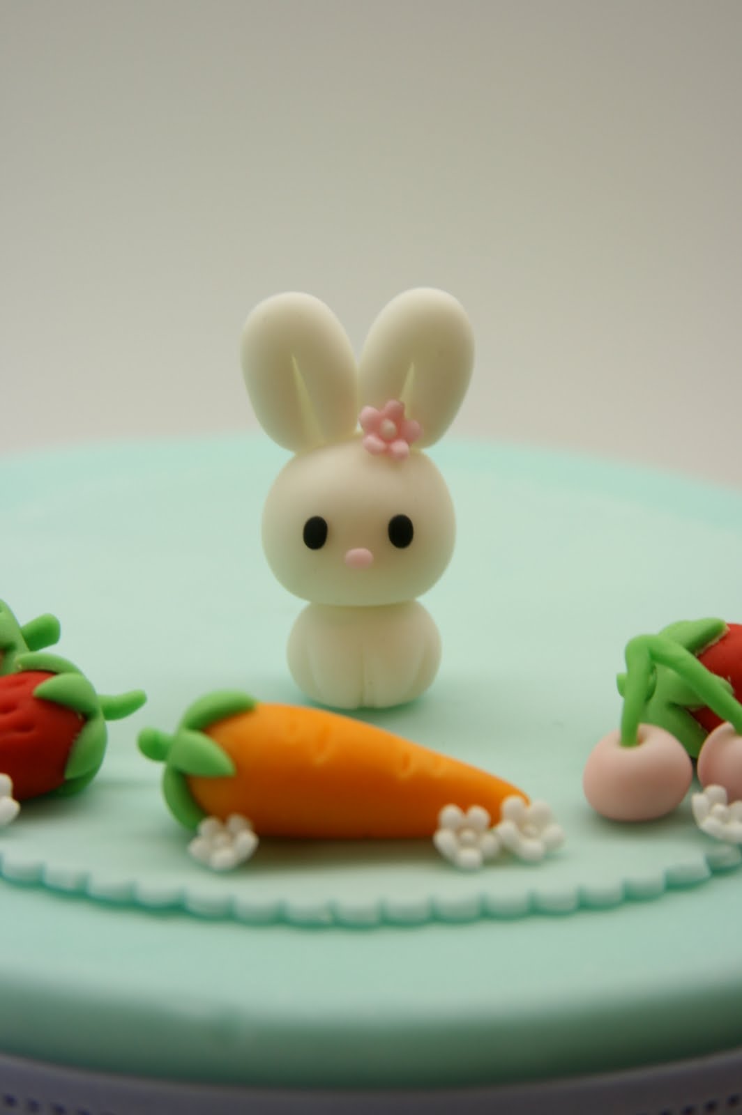 Beautiful Kitchen Lovely Rabbit Family Cake Topper