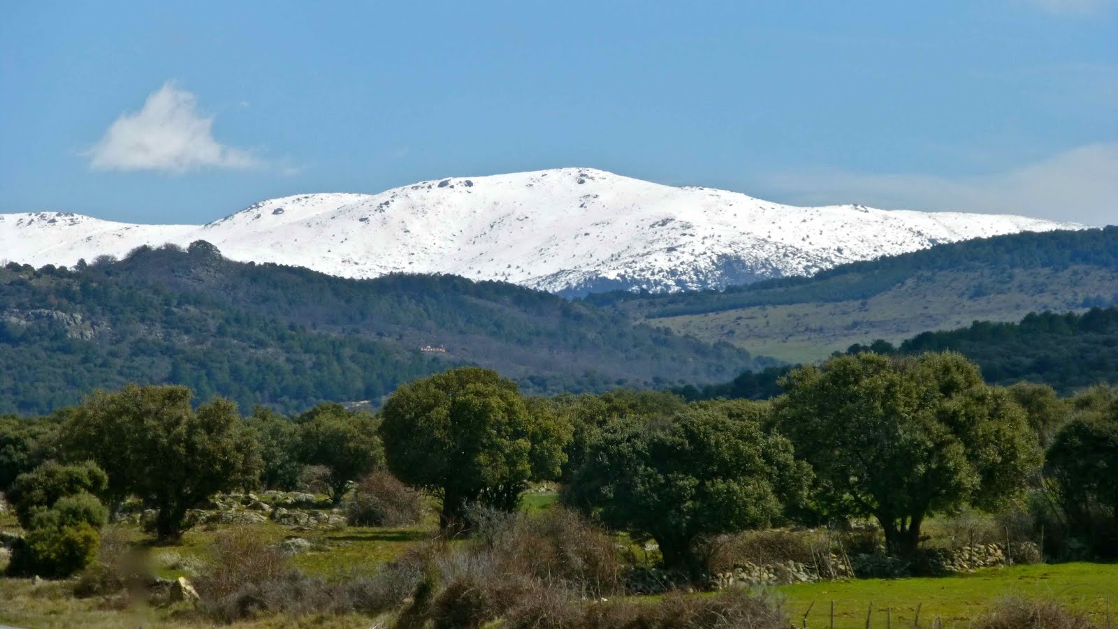 Beaucoup de neige sur la sierra Guadarrama !