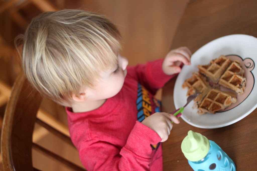 The Really Crunchy Mom Banana Egg Waffles