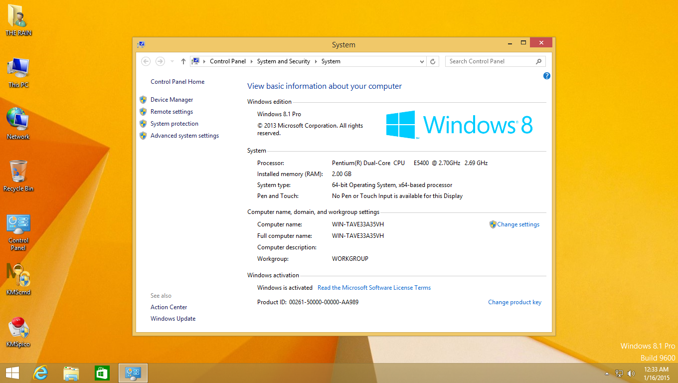 Crack License Windows 8.1 Pro Build 9600 Activator