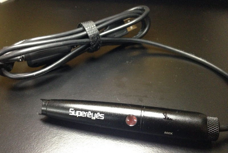 MacBook aNd I Supereyes B008 USB Microscope