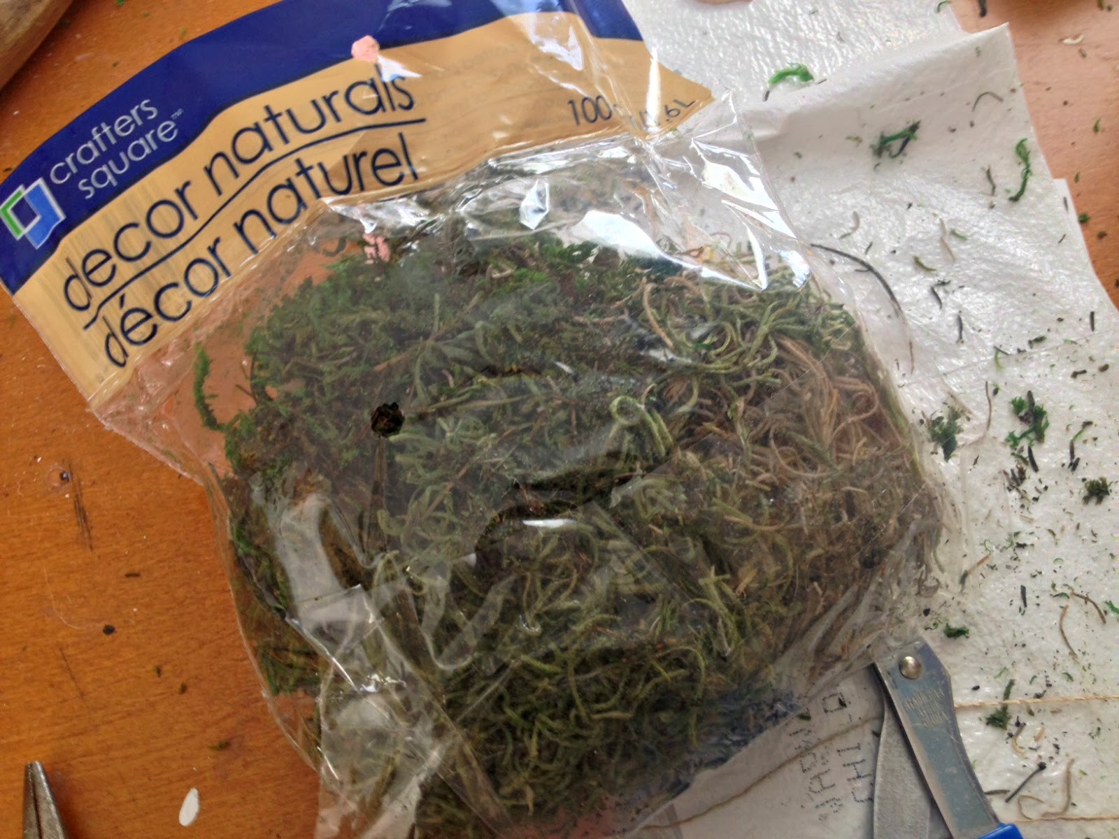 Two It Yourself Faux Terrarium in a Yankee Candle Jar