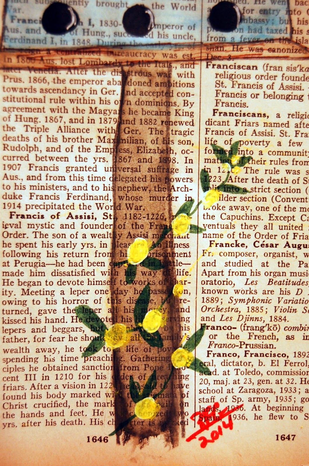 The Capricious Crafter Sharing Mixed Media On Old Dictionary Pages