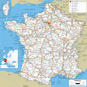 France Carte Ville carte france routiere