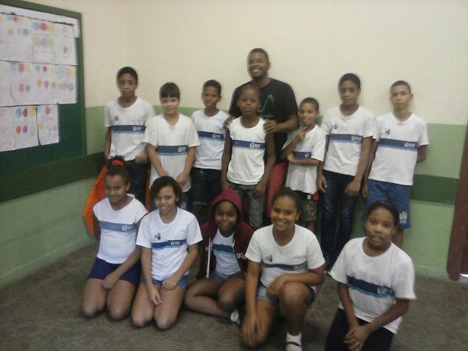 Alunos da Escola Municipal  USA Rio de Janeiro