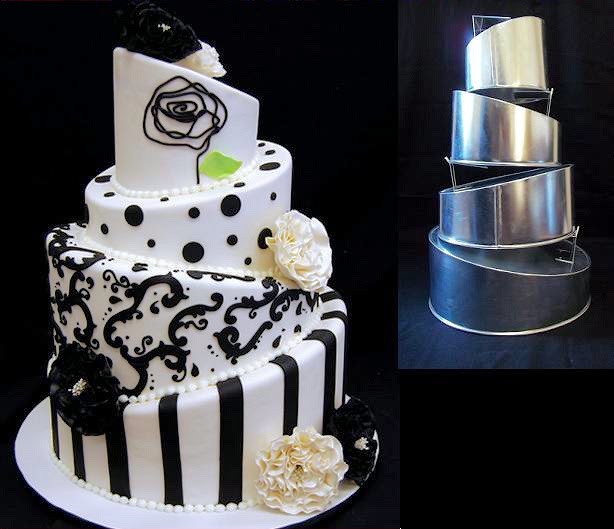 Rainbow Sugarcraft Topsy Turvy Wedding Cakes Delivered To