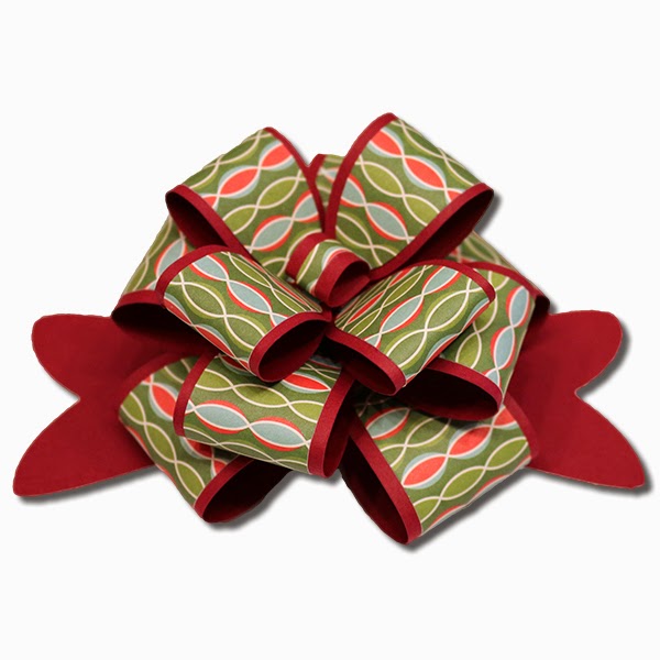Bits of Paper Layered Package Bow