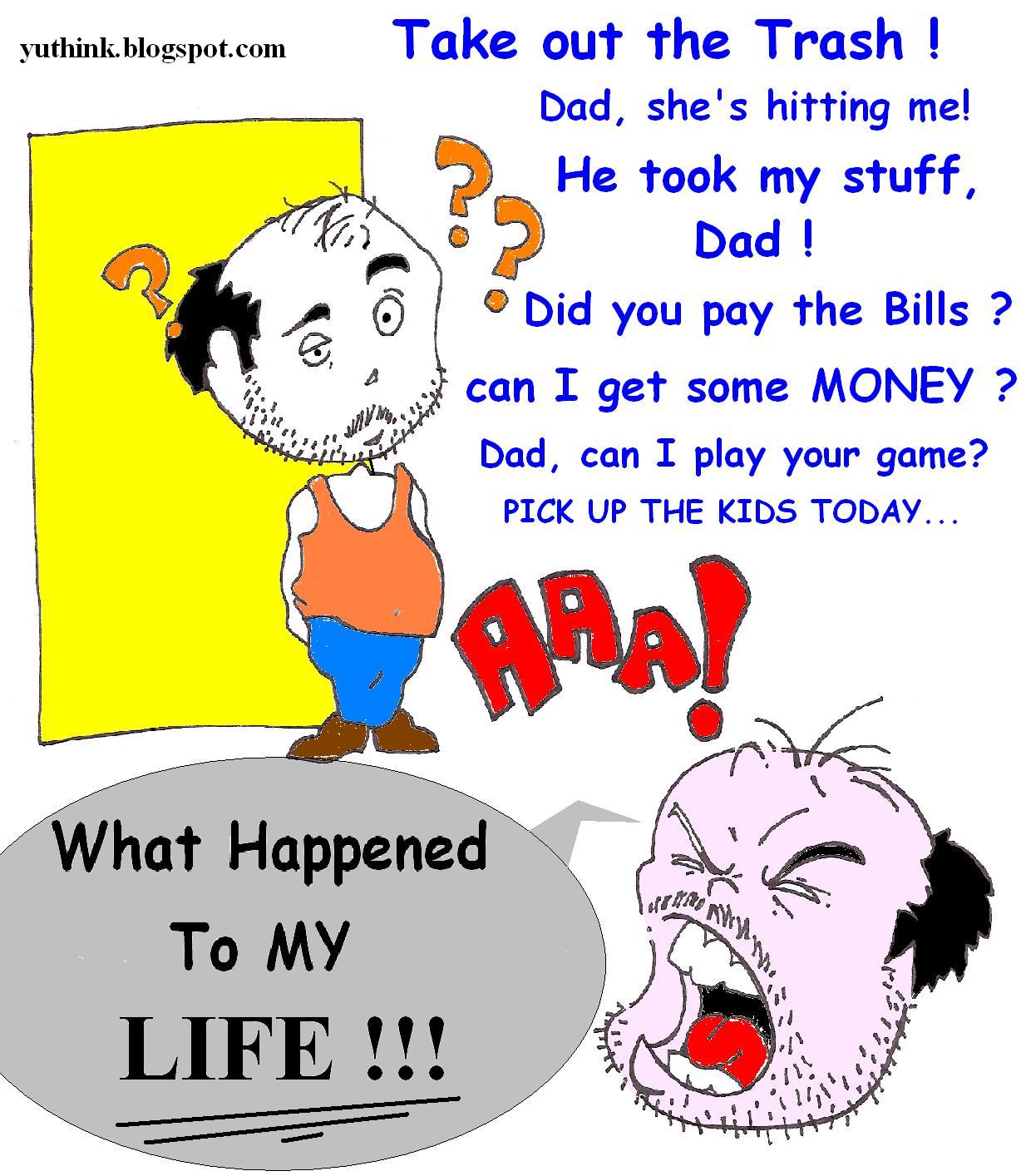 What happened to my life joke, funny comic