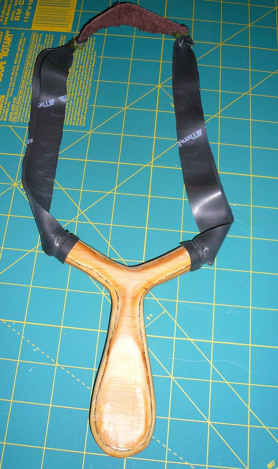 My first slingshot, phoenix design from Mr. Sprave Homemade