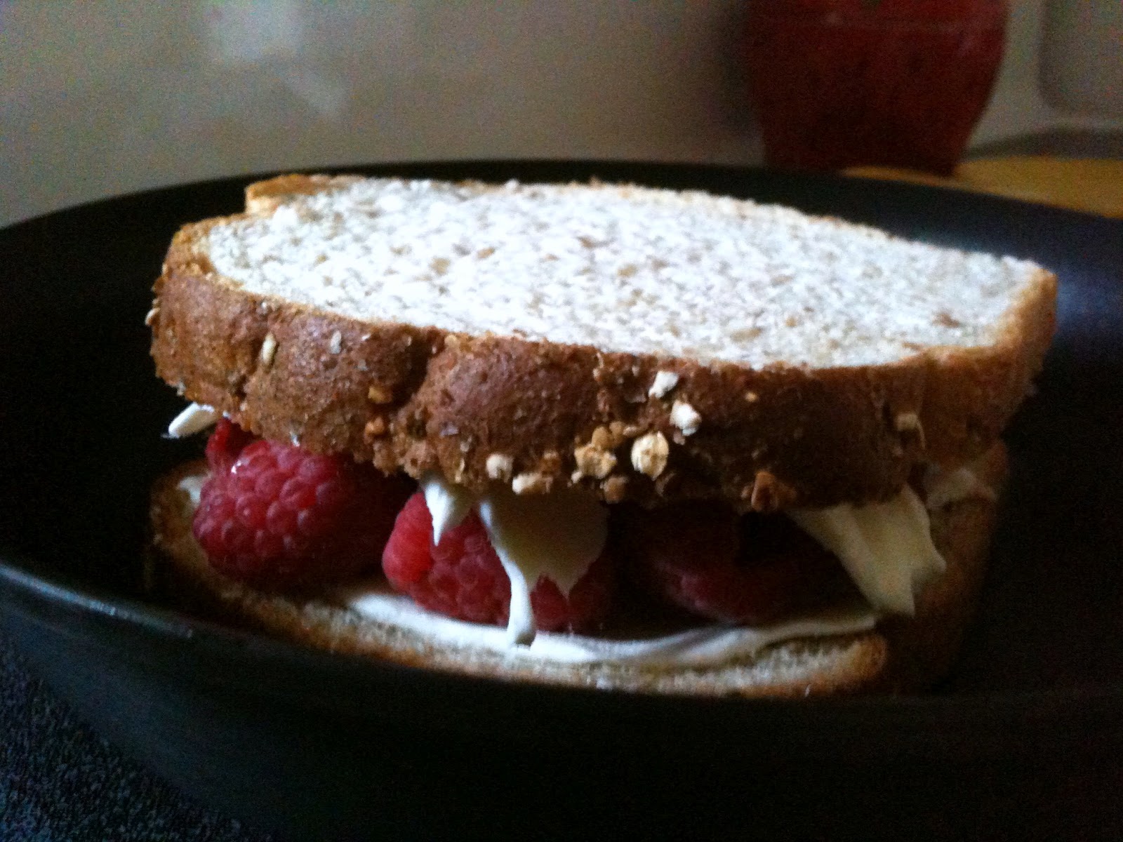 Holly Goes Lightly Grilled Cream Cheese Sandwich