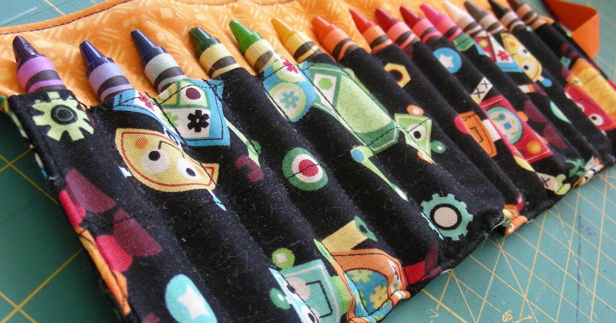 A Sassy Seamstress . . . Crayon Roll (free tutorial)
