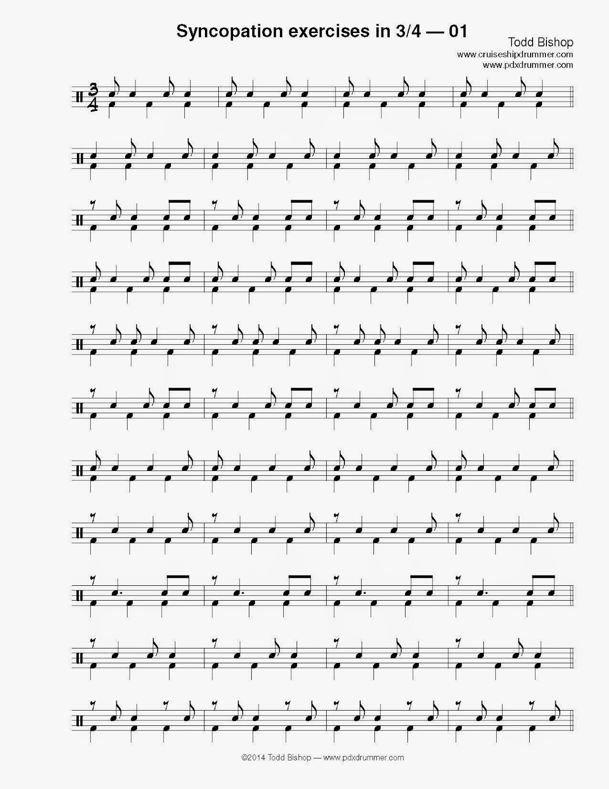 Syncopation Drum Book Free Download