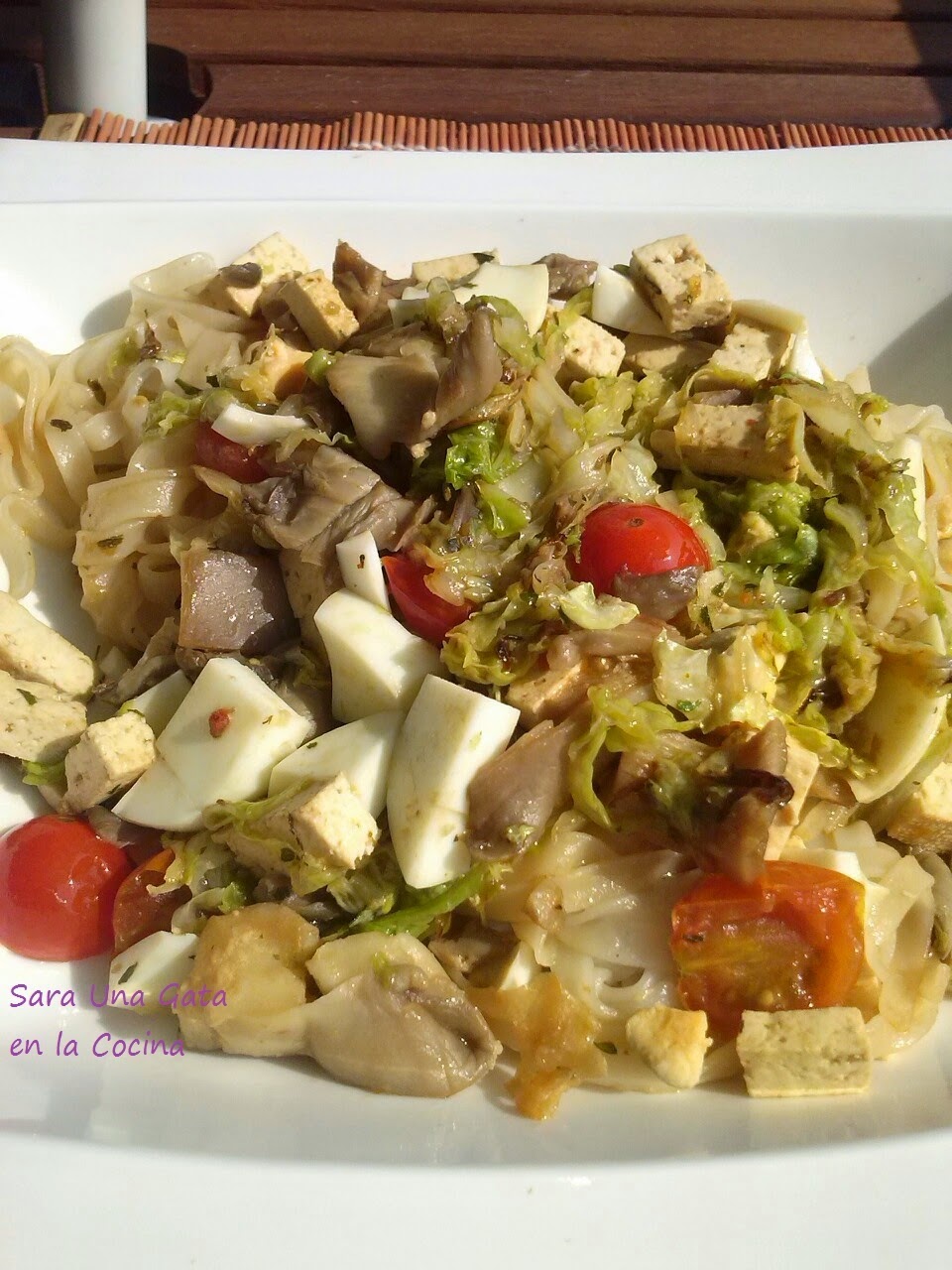 Tallarines De Arroz Con Verduras