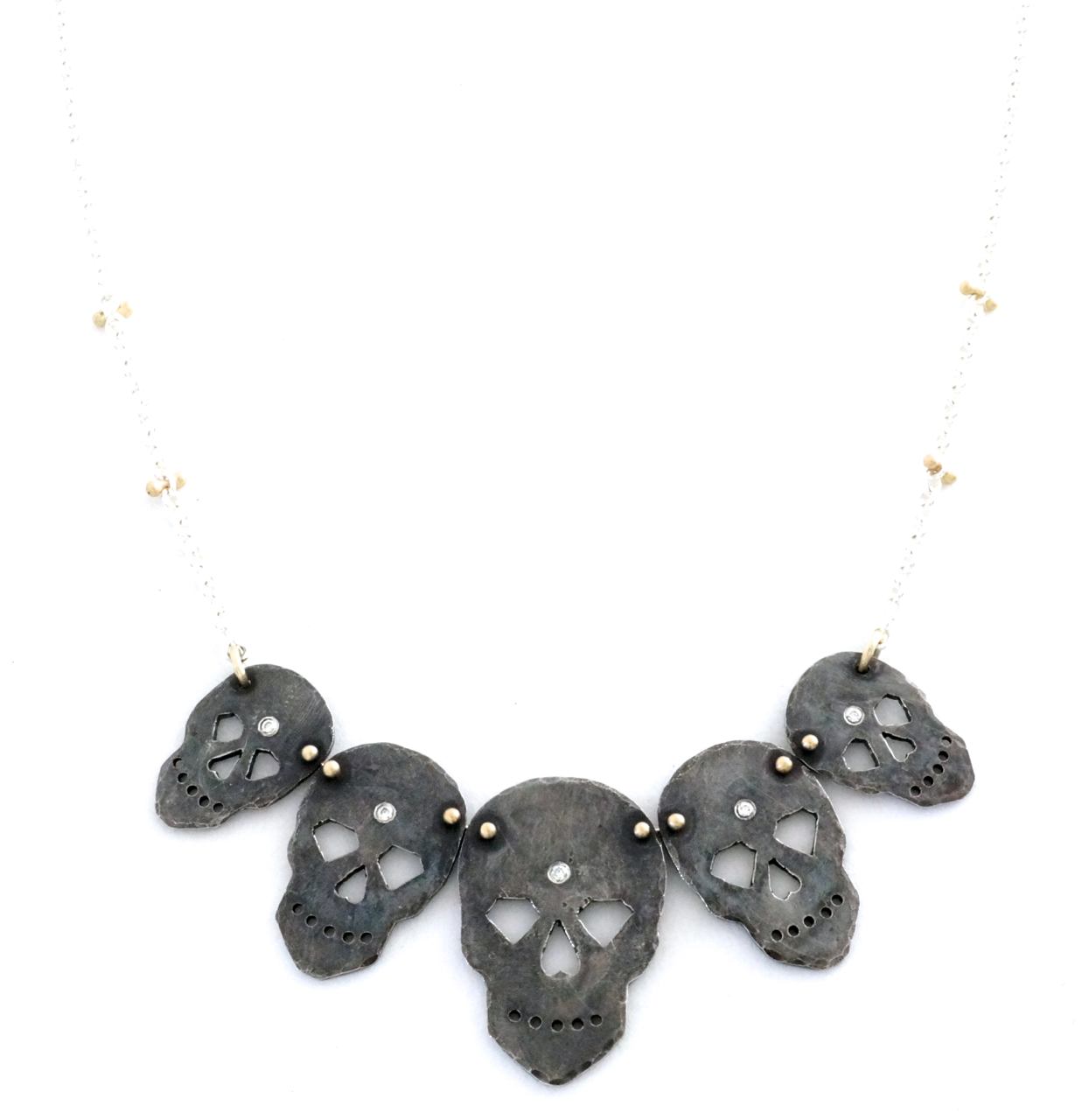 Sarah Swell OneOfAKind Skull Link Necklace