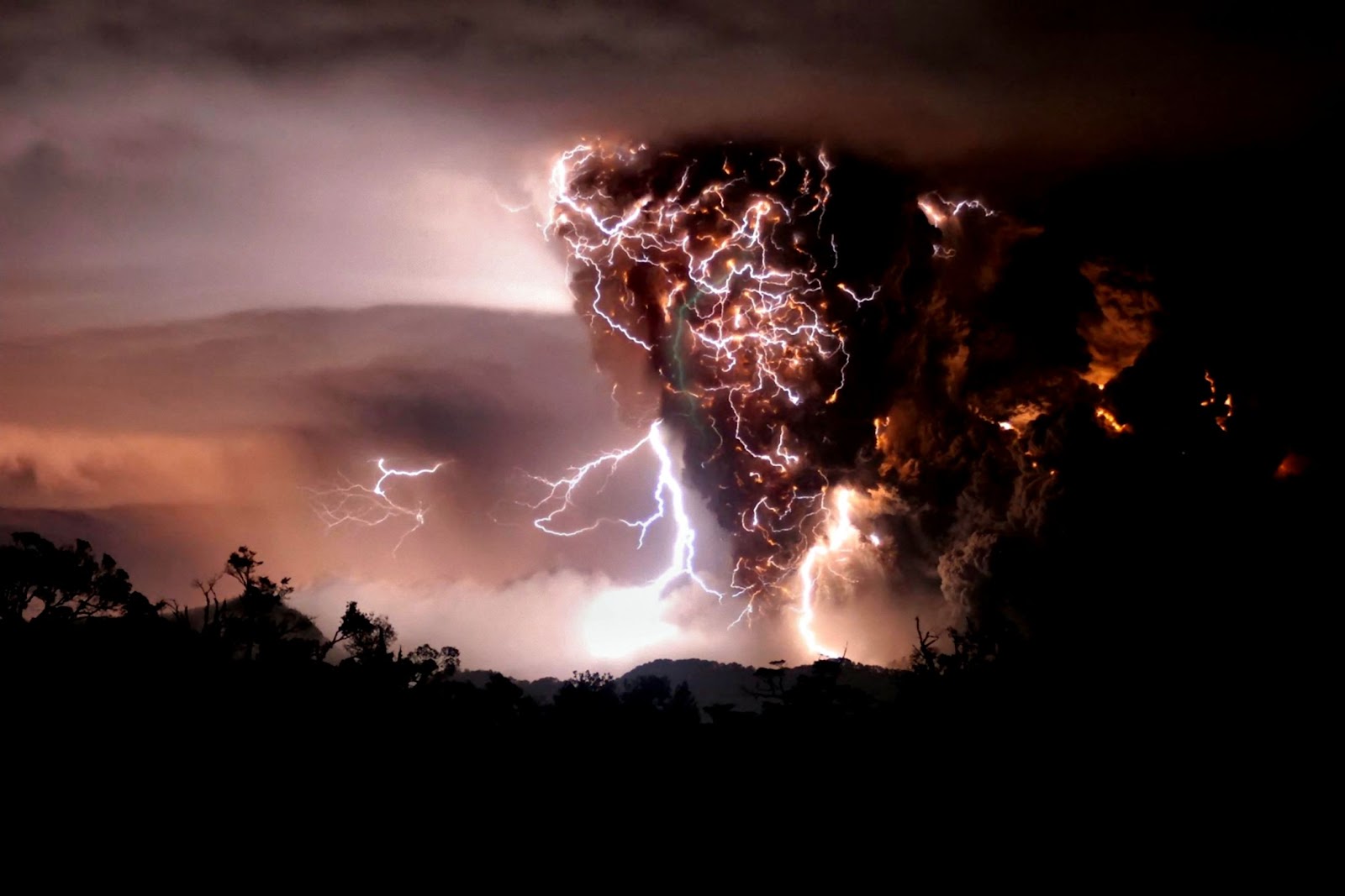 Volcano and Lightning Volcano and Lightning