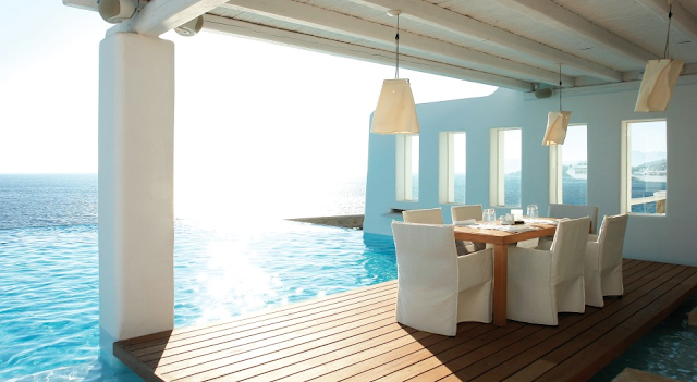 Deck Hôtel Cavo-Tagoo Mykonos via Nat et nature