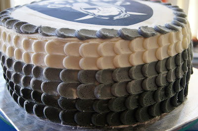 The Novice Goddess' Kitchen: Oakland Raiders Birthday Cake
