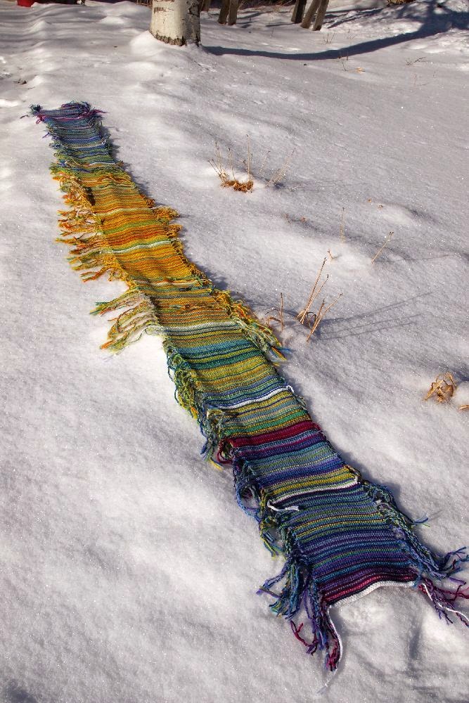 52 Quilts in 52 Weeks TGIFF My Year in Temperatures Scarf