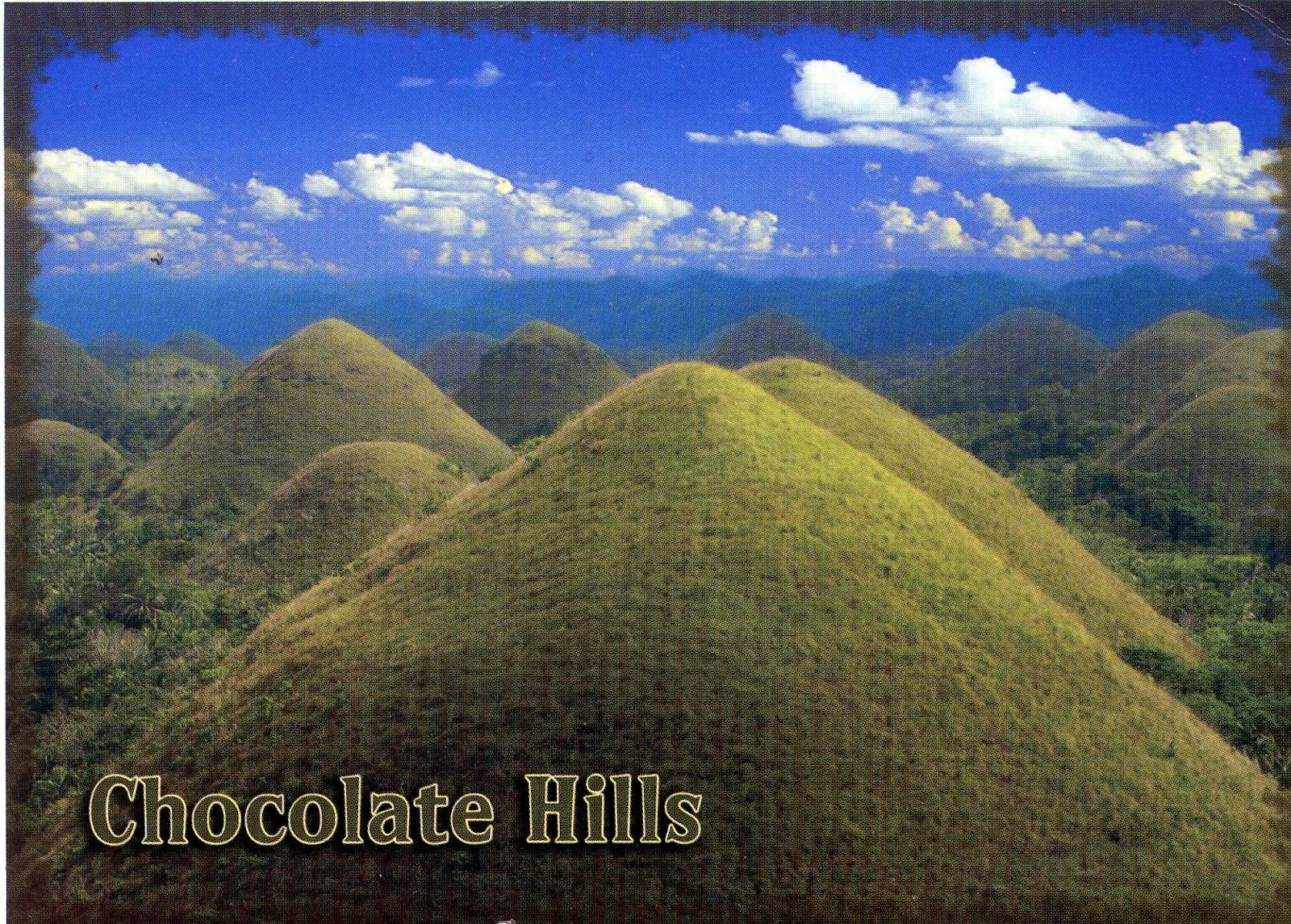 Luna students' room A postcard from The Chocolate HIlls, The Philippines