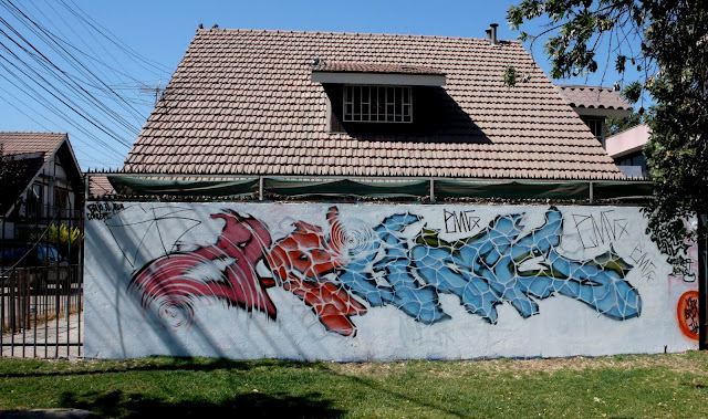 graffiti street art in maipu, santiago de chile