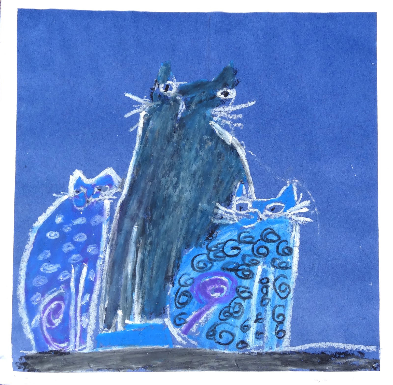 RL Arts: Laurel Burch #3 Indigo Cats
