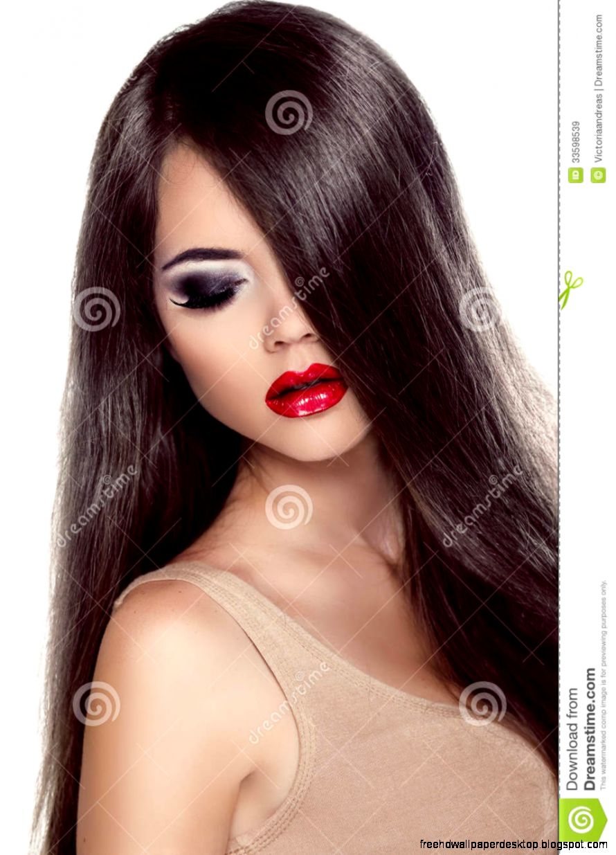 Girl Red Lips Hair Hd Wallpaper  Best Desktop Wallpapers